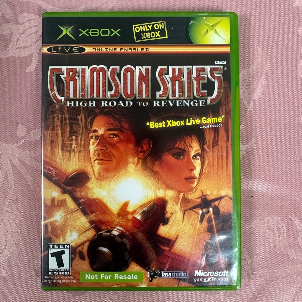 Crimson Skies High Road to Revenge Xbox Game Microsoft Original